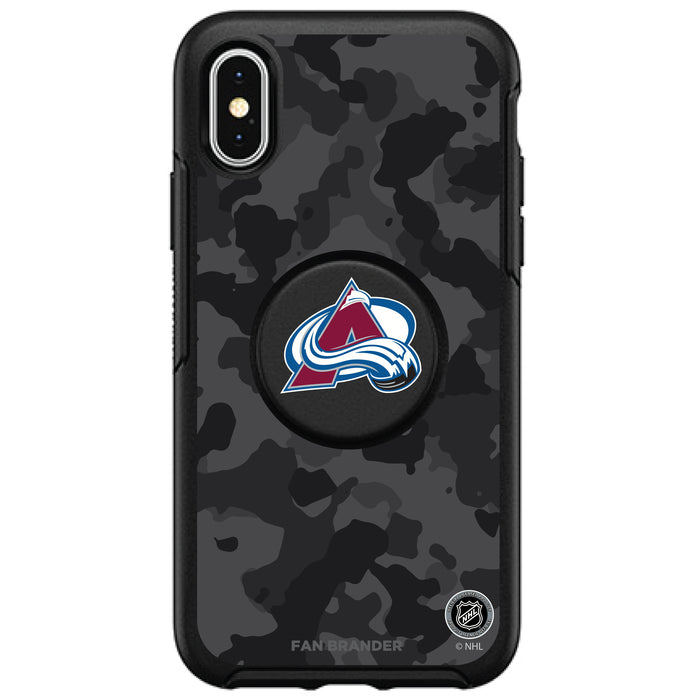 OtterBox Otter + Pop symmetry Phone case with Colorado Avalanche Urban Camo design