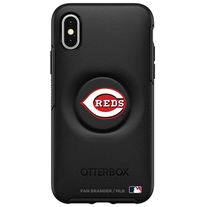OtterBox Otter + Pop symmetry Phone case with Cincinnati Reds Primary Logo