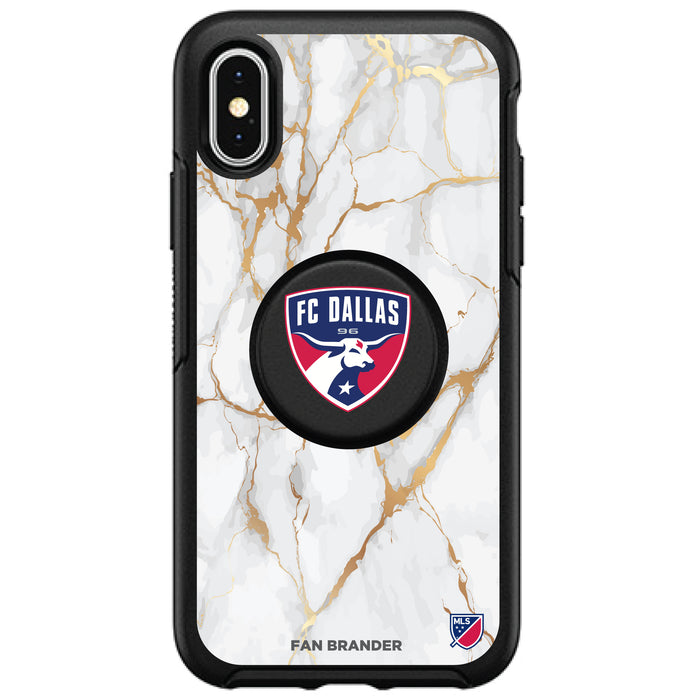 OtterBox Otter + Pop symmetry Phone case with FC Dallas White Marble design