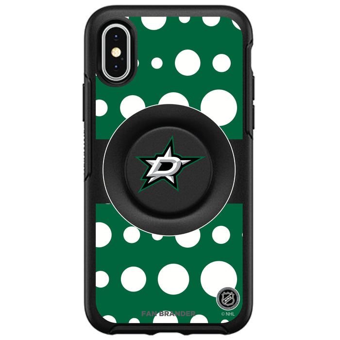 OtterBox Otter + Pop symmetry Phone case with Dallas Stars Polka Dots design