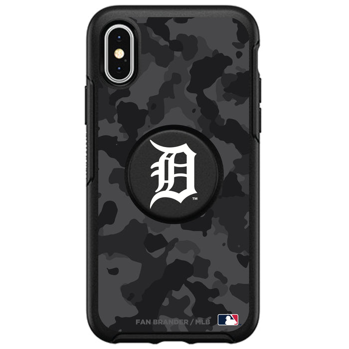 OtterBox Otter + Pop symmetry Phone case with Detroit Tigers Urban Camo background