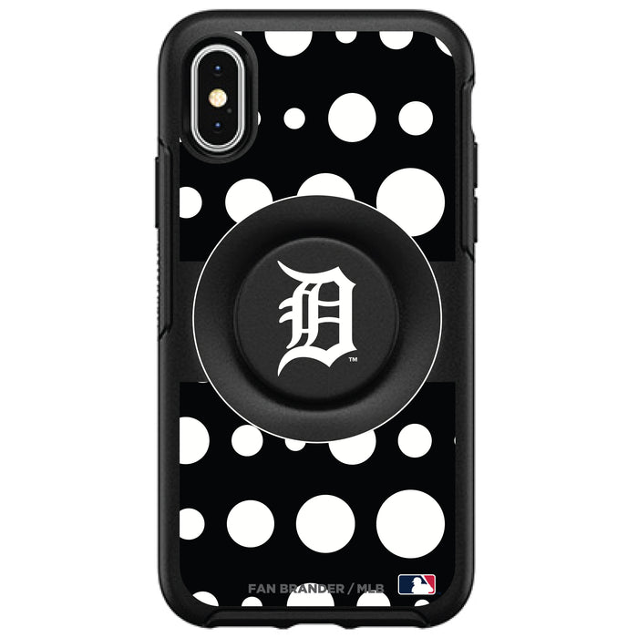 OtterBox Otter + Pop symmetry Phone case with Detroit Tigers Polka Dots design