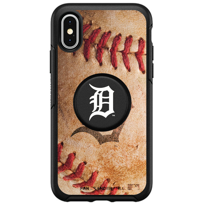 OtterBox Otter + Pop symmetry Phone case with Detroit Tigers Primary Logo with Baseball Design