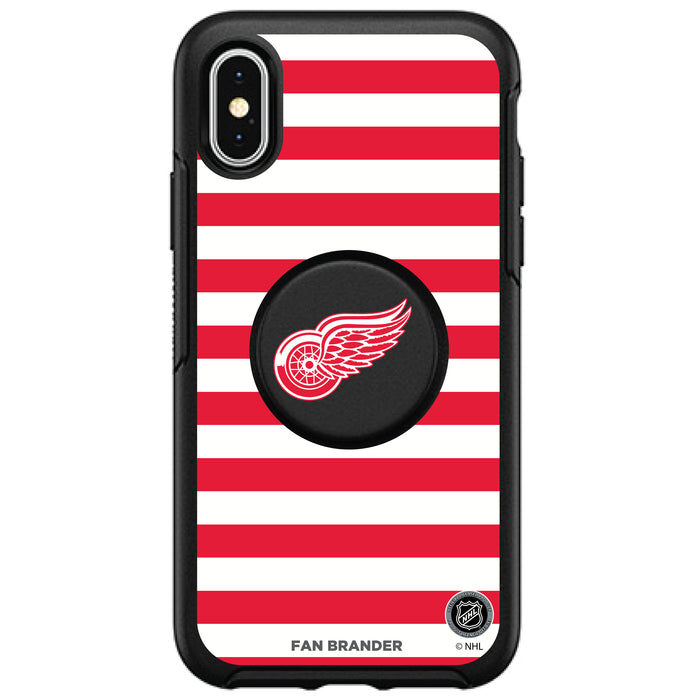 OtterBox Otter + Pop symmetry Phone case with Detroit Red Wings Stripes Design