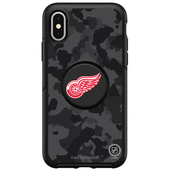 OtterBox Otter + Pop symmetry Phone case with Detroit Red Wings Urban Camo design