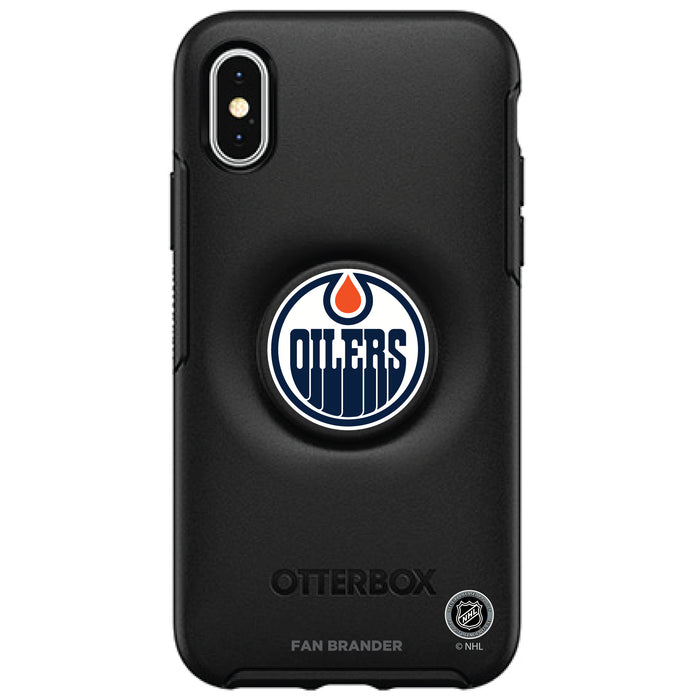 OtterBox Otter + Pop symmetry Phone case with Edmonton Oilers Primary Logo