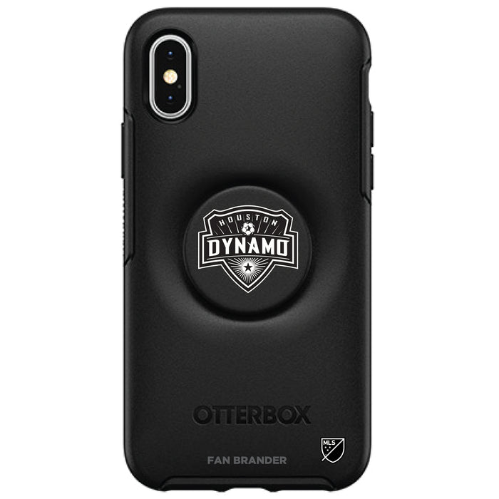 OtterBox Otter + Pop symmetry Phone case with Houston Dynamo Urban Primary Logo in Black and White