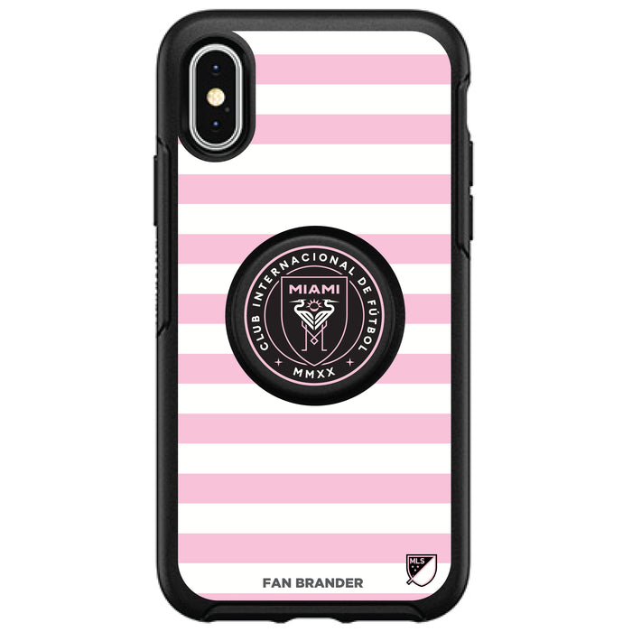 OtterBox Otter + Pop symmetry Phone case with Inter Miami CF Primary Logo with Stripes