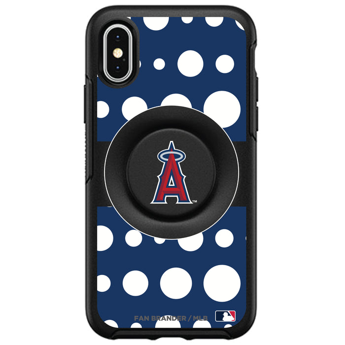 OtterBox Otter + Pop symmetry Phone case with Los Angeles Angels Polka Dots design