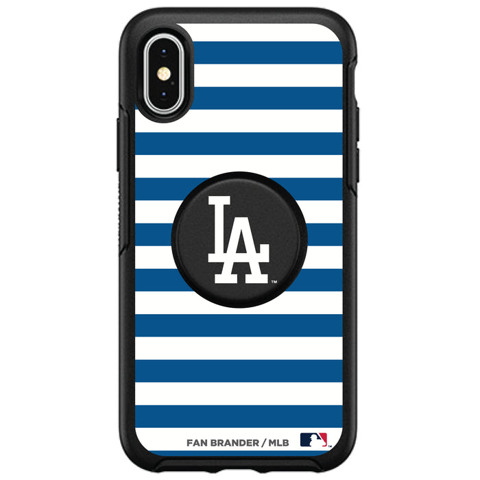 OtterBox Otter + Pop symmetry Phone case with Los Angeles Dodgers Primary Logo and Striped Design