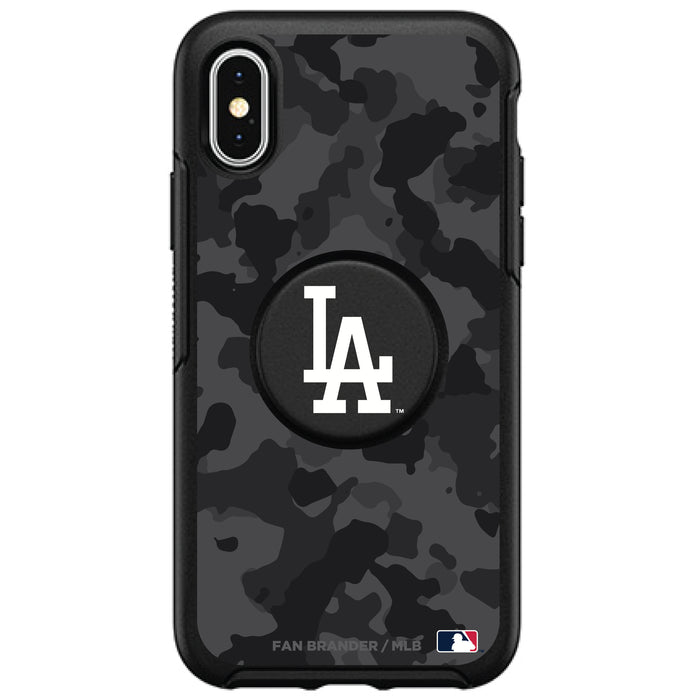 OtterBox Otter + Pop symmetry Phone case with Los Angeles Dodgers Urban Camo background