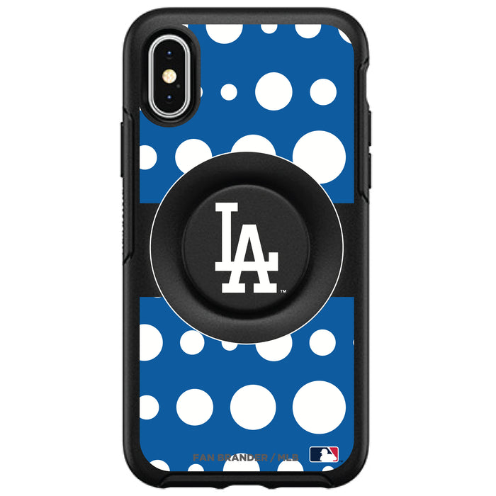 OtterBox Otter + Pop symmetry Phone case with Los Angeles Dodgers Polka Dots design
