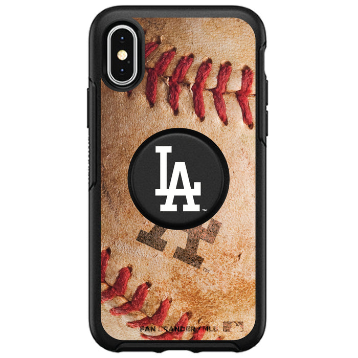 OtterBox Otter + Pop symmetry Phone case with Los Angeles Dodgers Primary Logo with Baseball Design
