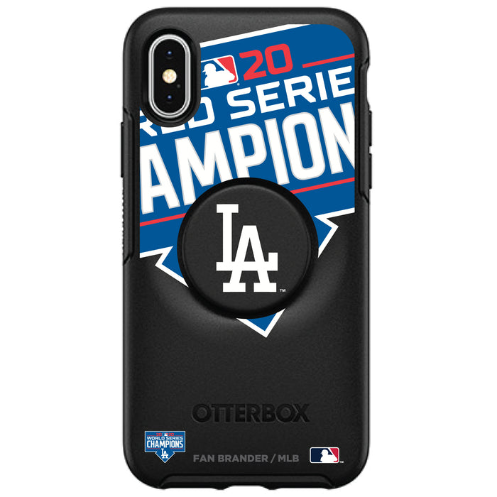 OtterBox Otter + Pop symmetry Phone case with Los Angeles Dodgers 2020 MLB Champions Design