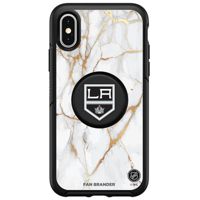 OtterBox Otter + Pop symmetry Phone case with Los Angeles Kings White Marble design