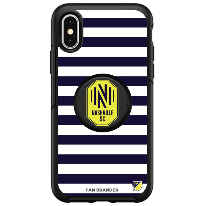 OtterBox Otter + Pop symmetry Phone case with Nashville SC Primary Logo with Stripes