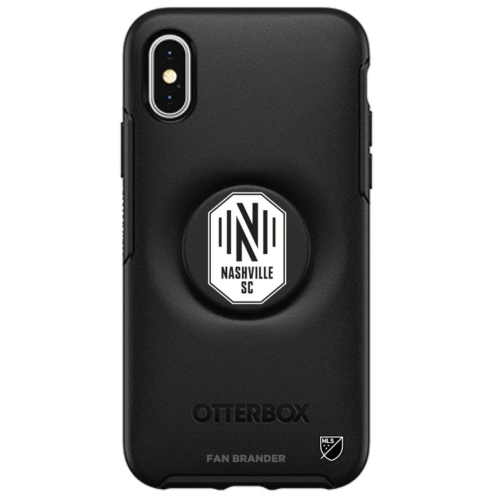 OtterBox Otter + Pop symmetry Phone case with Nashville SC Urban Primary Logo in Black and White