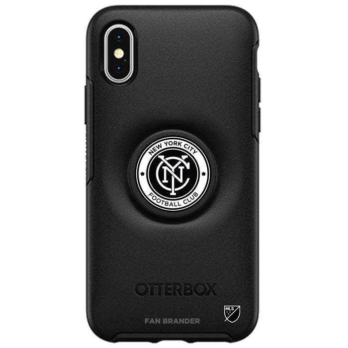 OtterBox Otter + Pop symmetry Phone case with New York City FC Urban Primary Logo in Black and White