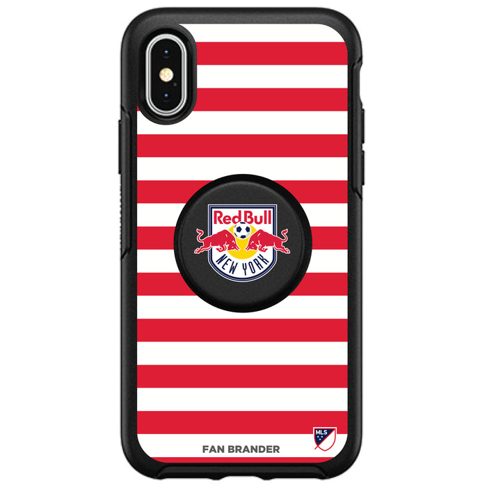 OtterBox Otter + Pop symmetry Phone case with New York Red Bulls Primary Logo with Stripes