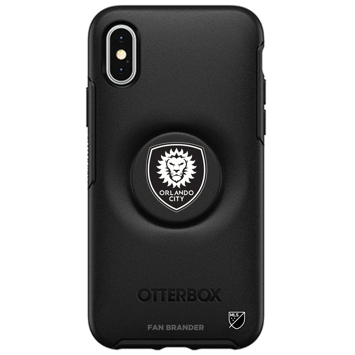 OtterBox Otter + Pop symmetry Phone case with Orlando City SC Urban Primary Logo in Black and White
