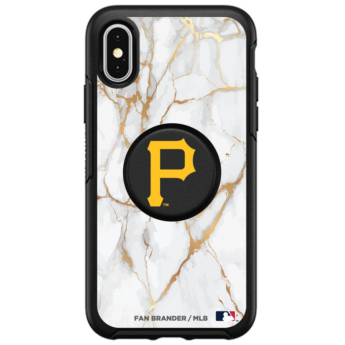 OtterBox Otter + Pop symmetry Phone case with Pittsburgh Pirates White Marble design
