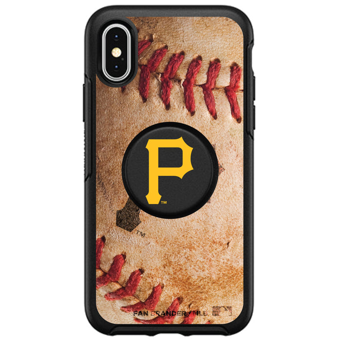 OtterBox Otter + Pop symmetry Phone case with Pittsburgh Pirates Primary Logo with Baseball Design