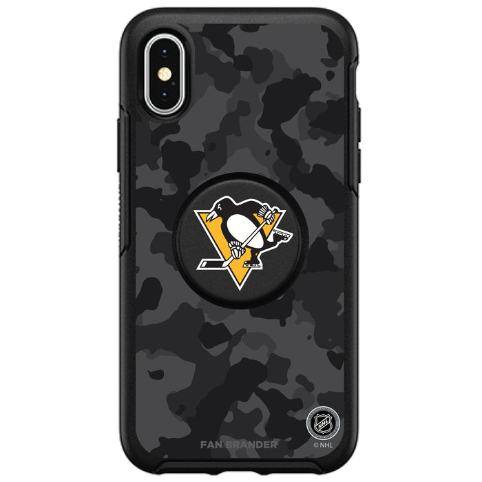 OtterBox Otter + Pop symmetry Phone case with Pittsburgh Penguins Urban Camo design