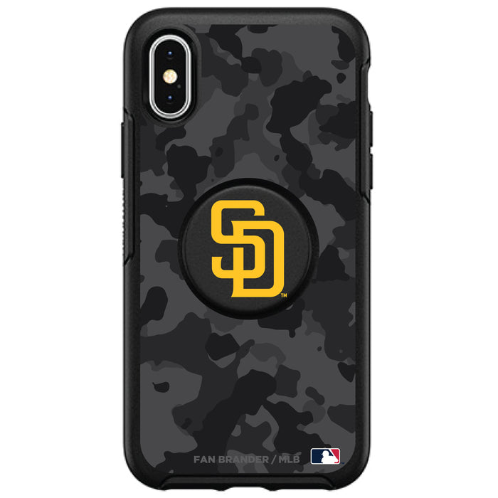 OtterBox Otter + Pop symmetry Phone case with San Diego Padres Urban Camo background