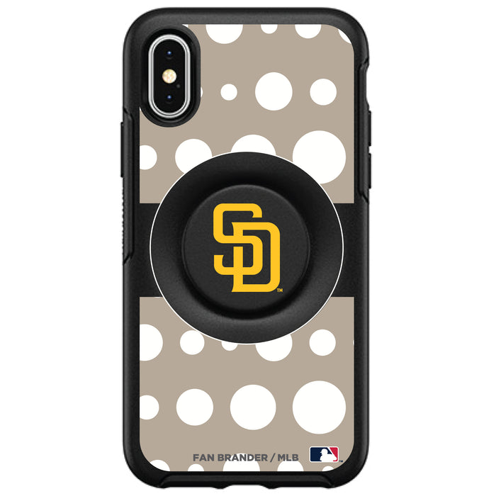 OtterBox Otter + Pop symmetry Phone case with San Diego Padres Polka Dots design
