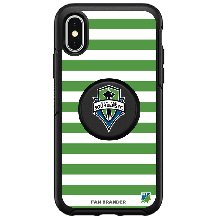 OtterBox Otter + Pop symmetry Phone case with Seatle Sounders Primary Logo with Stripes