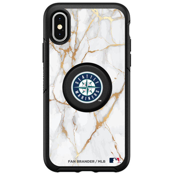 OtterBox Otter + Pop symmetry Phone case with Seattle Mariners White Marble design