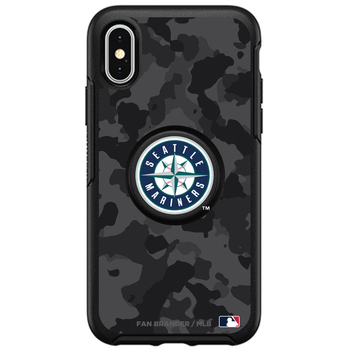 OtterBox Otter + Pop symmetry Phone case with Seattle Mariners Urban Camo background