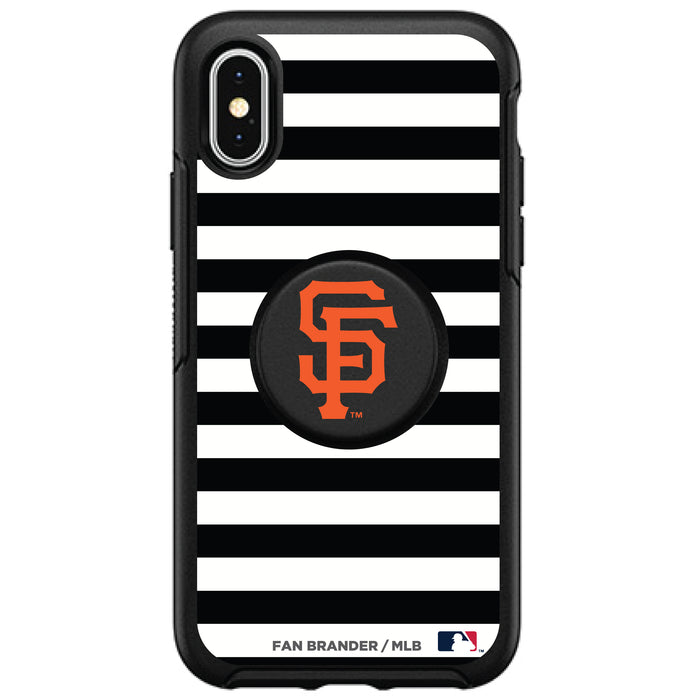 OtterBox Otter + Pop symmetry Phone case with San Francisco Giants Primary Logo and Striped Design
