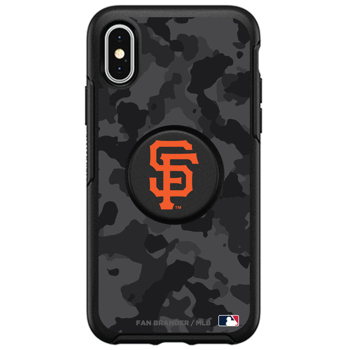 OtterBox Otter + Pop symmetry Phone case with San Francisco Giants Urban Camo background