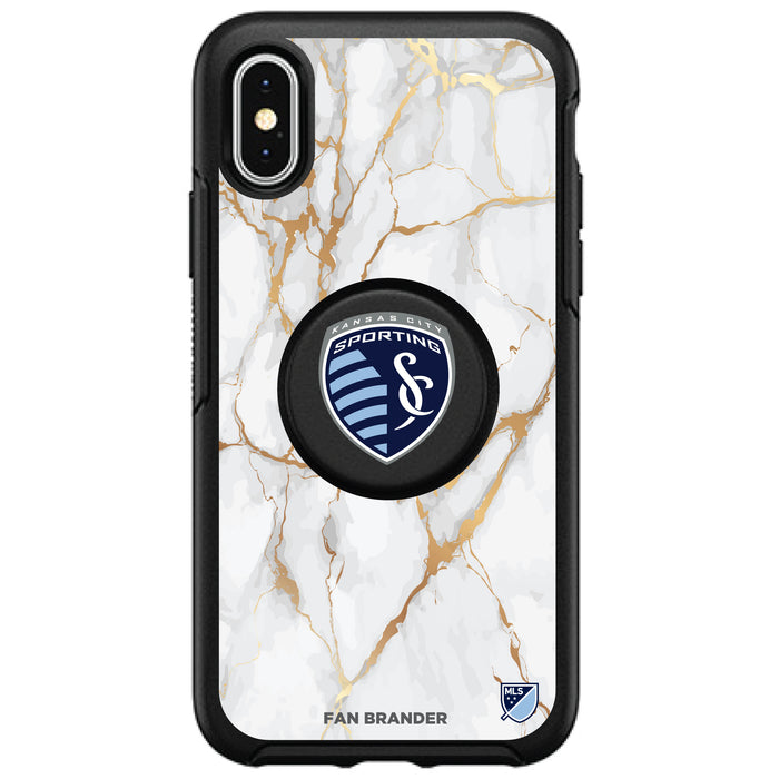 OtterBox Otter + Pop symmetry Phone case with Sporting Kansas City White Marble design
