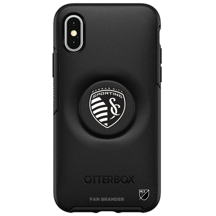 OtterBox Otter + Pop symmetry Phone case with Sporting Kansas City Urban Primary Logo in Black and White