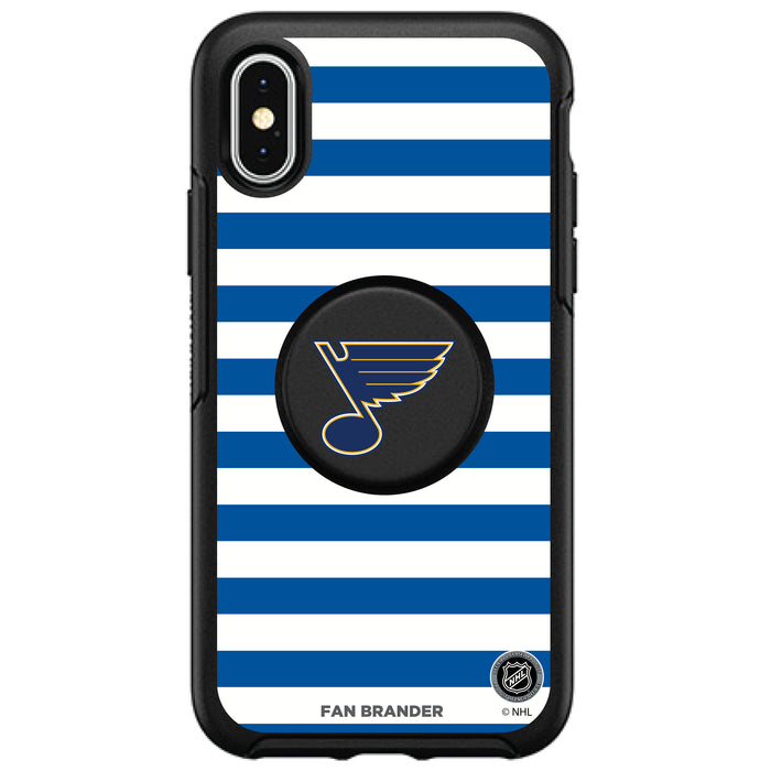 OtterBox Otter + Pop symmetry Phone case with St. Louis Blues Stripes Design