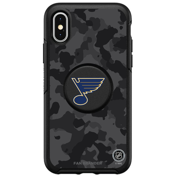 OtterBox Otter + Pop symmetry Phone case with St. Louis Blues Urban Camo design