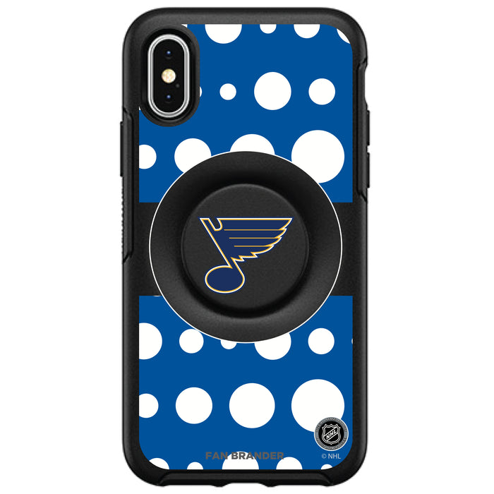 OtterBox Otter + Pop symmetry Phone case with St. Louis Blues Polka Dots design