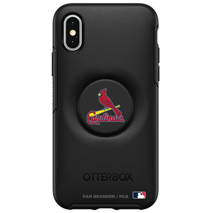 OtterBox Otter + Pop symmetry Phone case with St. Louis Cardinals Primary Logo