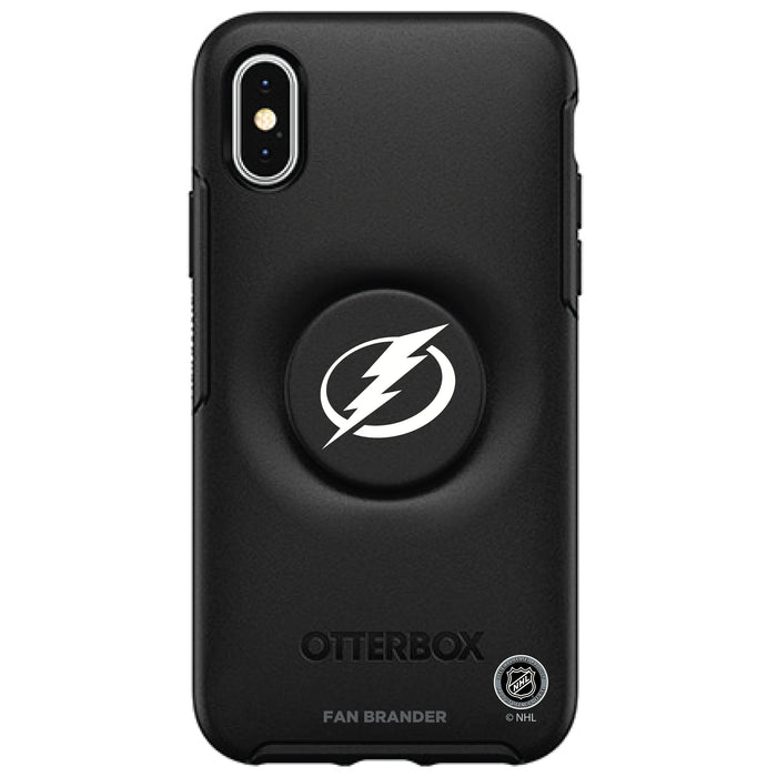 OtterBox Otter + Pop symmetry Phone case with Tampa Bay Lightning Primary Logo