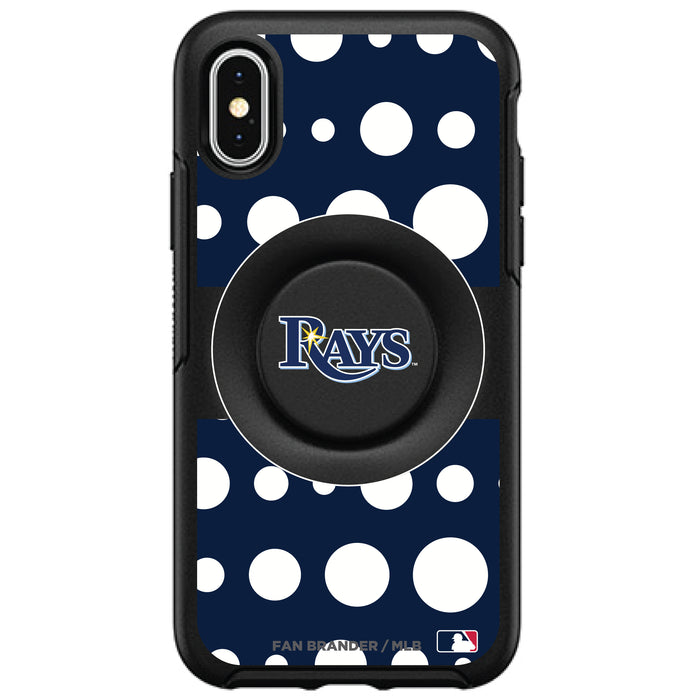 OtterBox Otter + Pop symmetry Phone case with Tampa Bay Rays Polka Dots design