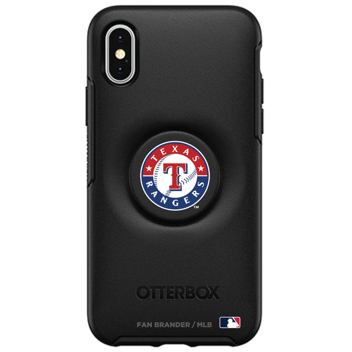 OtterBox Otter + Pop symmetry Phone case with Texas Rangers Primary Logo