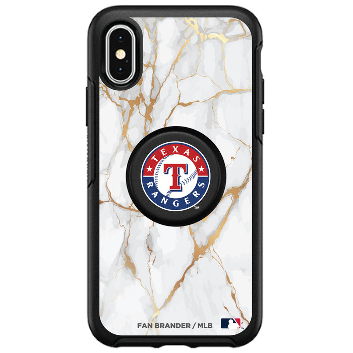 OtterBox Otter + Pop symmetry Phone case with Texas Rangers White Marble design