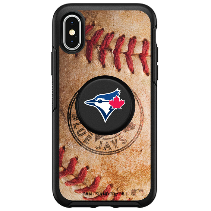 OtterBox Otter + Pop symmetry Phone case with Toronto Blue Jays Primary Logo with Baseball Design