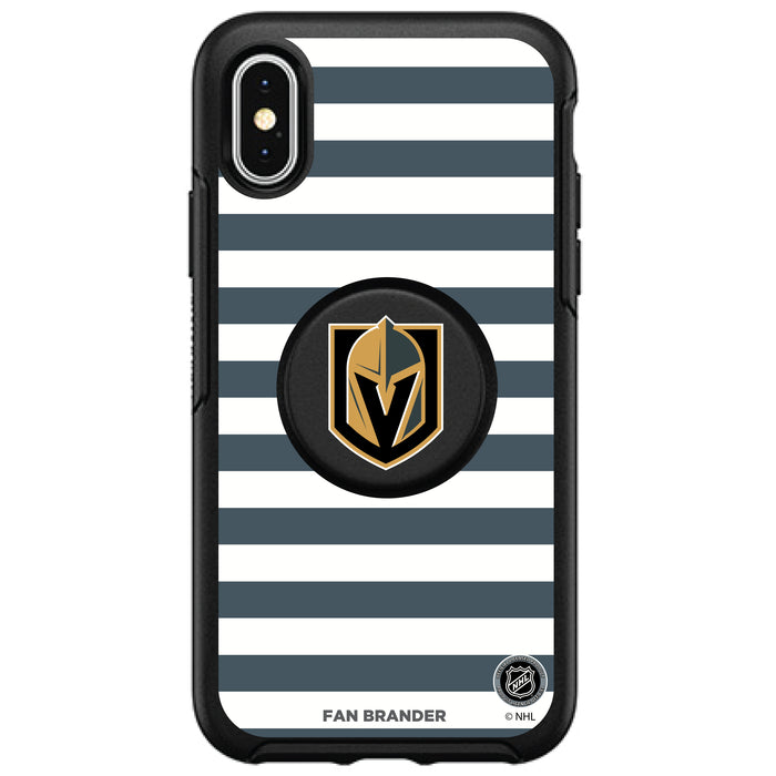 OtterBox Otter + Pop symmetry Phone case with Vegas Golden Knights Stripes Design