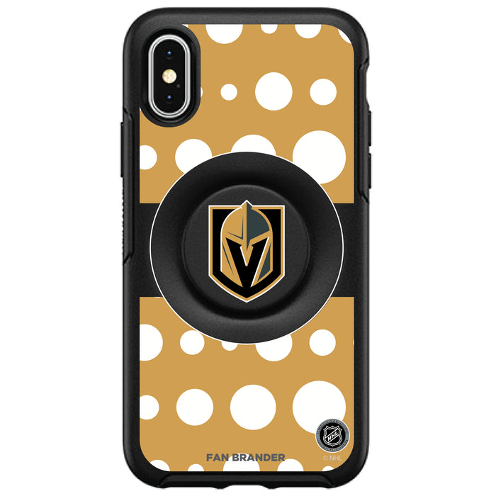 OtterBox Otter + Pop symmetry Phone case with Vegas Golden Knights Polka Dots design