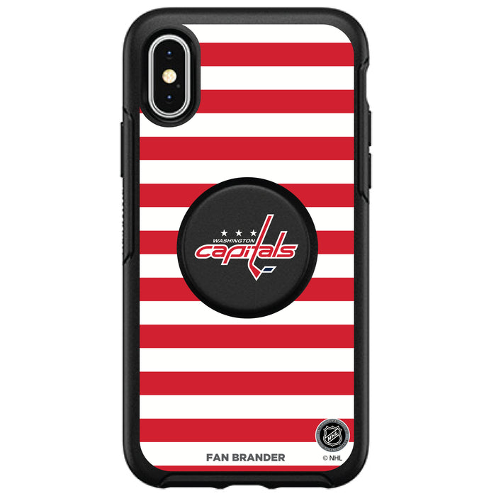 OtterBox Otter + Pop symmetry Phone case with Washington Capitals Stripes Design