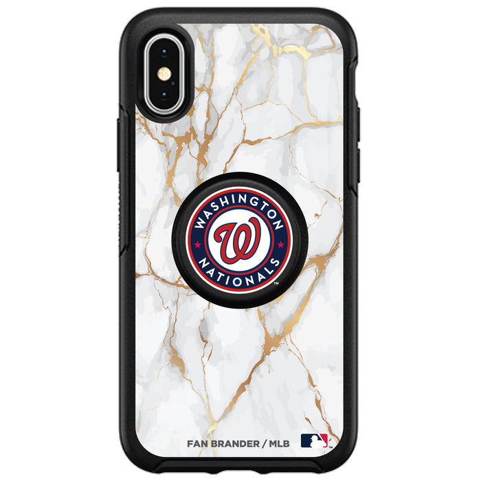 OtterBox Otter + Pop symmetry Phone case with Washington Nationals White Marble design