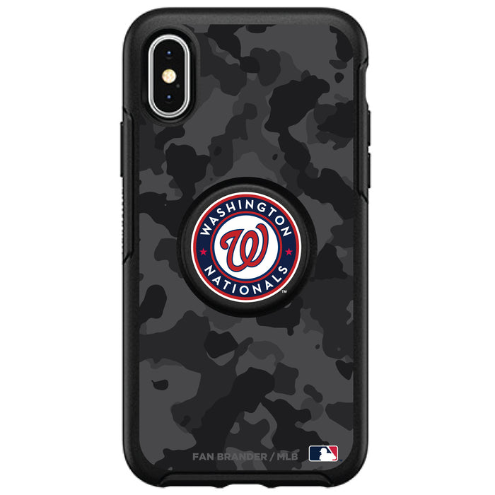 OtterBox Otter + Pop symmetry Phone case with Washington Nationals Urban Camo background